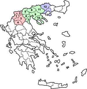 Makedoniens administrativa indelning