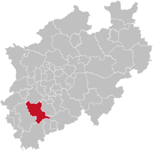 Rhein-Erft-Kreis läge i Nordrhein-Westfalen