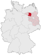 Landkreis Ostprignitz-Ruppin (mörkröd) i Tyskland
