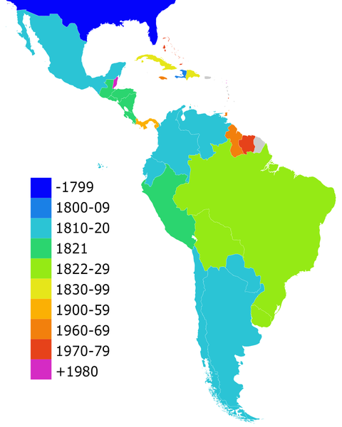 Fil:Latin American independence countries.PNG