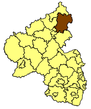 Westerwaldkreis läge i Rheinland-Pfalz