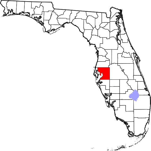 Fil:Map of Florida highlighting Hillsborough County.svg
