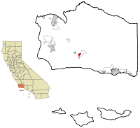 Location of Solvang, California