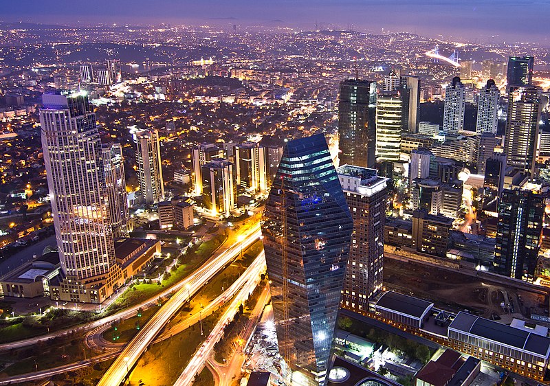 Fil:Levent financial district in Istanbul.jpg