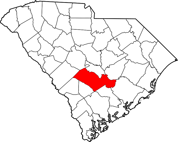 Fil:Map of South Carolina highlighting Orangeburg County.svg
