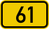 Bundesstraße 61 number.svg