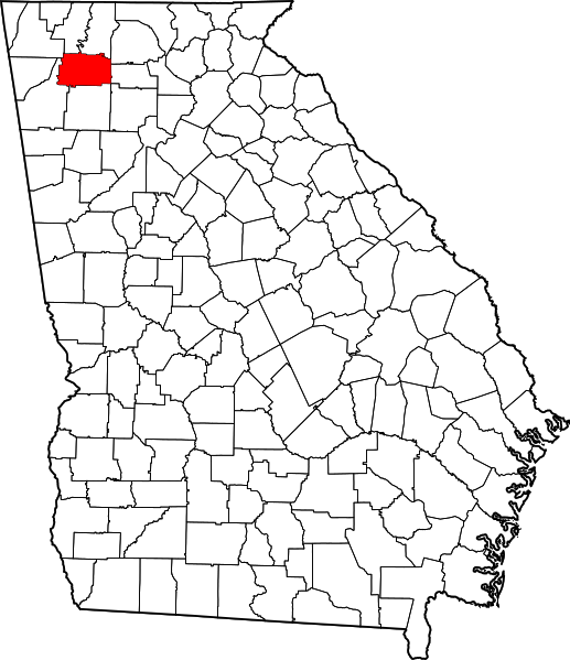 Fil:Map of Georgia highlighting Gordon County.svg