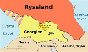 Georgia, Ossetia, Russia and Abkhazia (sv).svg