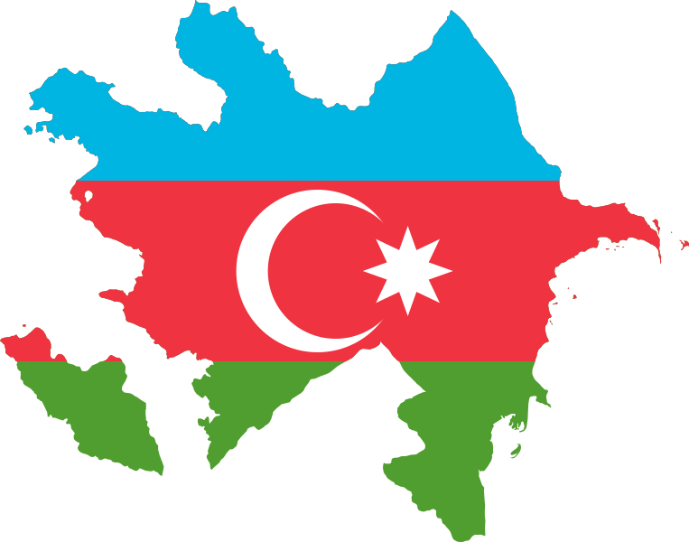 Fil:Flag-map of Azerbaijan.svg
