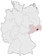 Landkreis Sächsische Schweiz (mörkröd) i Tyskland