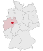 Kreis Soests läge i Tyskland