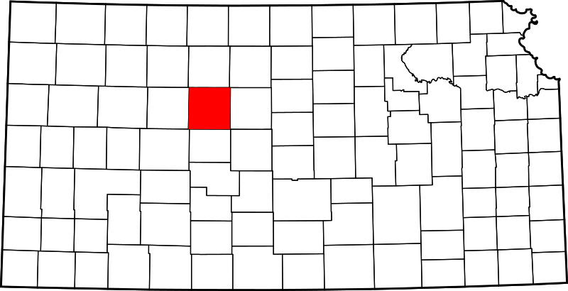 Fil:Map of Kansas highlighting Ellis County.svg