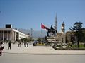 Albaniens nationaldag: Nationalhjälten Skanderbeg står idag staty i huvudstaden Tirana.