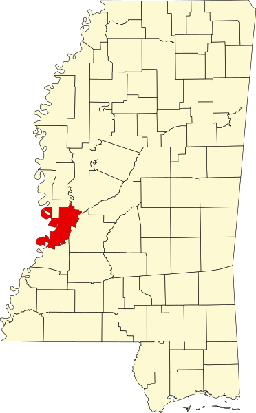 Fil:Map of Mississippi highlighting Warren County.svg