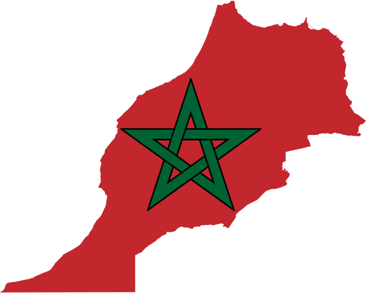 Fil:Flag-map of Morocco.svg
