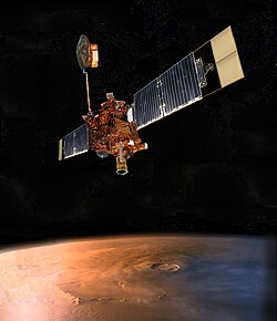 Datorgenererad grafik på Mars Global Surveyor