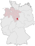 Landkreis Goslar (mörkröd) i Tyskland