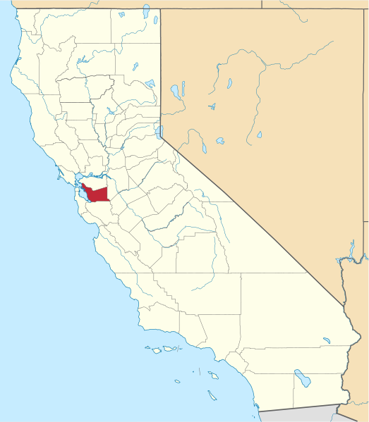 Fil:Map of California highlighting Alameda County.svg