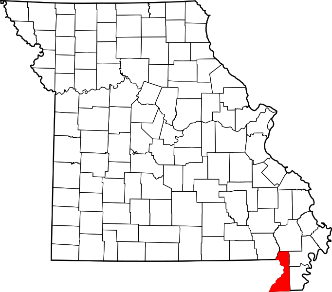 Fil:Map of Missouri highlighting Dunklin County.svg