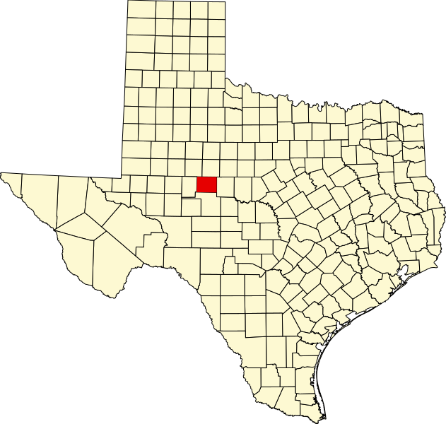 Fil:Map of Texas highlighting Coke County.svg