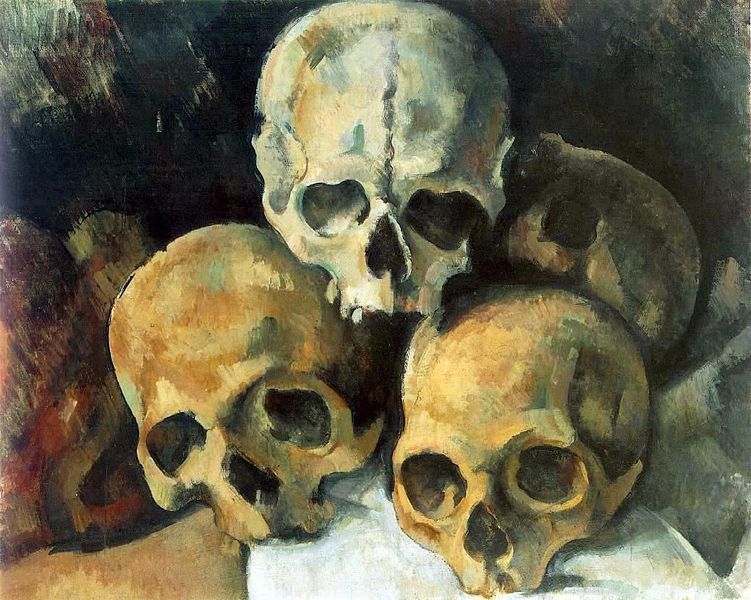 Fil:Paul Cezanne - Pyramid of Skulls.JPG