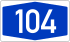 Bundesautobahn 104 number.svg