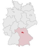 Landkreis Erlangen-Hoechstadts läge i Bayern