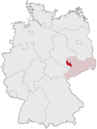 Landkreis Leipziger Land (mörkröd) i Tyskland