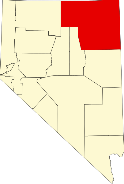 Fil:Map of Nevada highlighting Elko County.svg