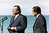 Berlins borgmästare Willy Brandt och USA:s president Richard Nixon