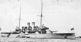 HMS Wasa på Kronoredden i Karlskrona, våren 1903.