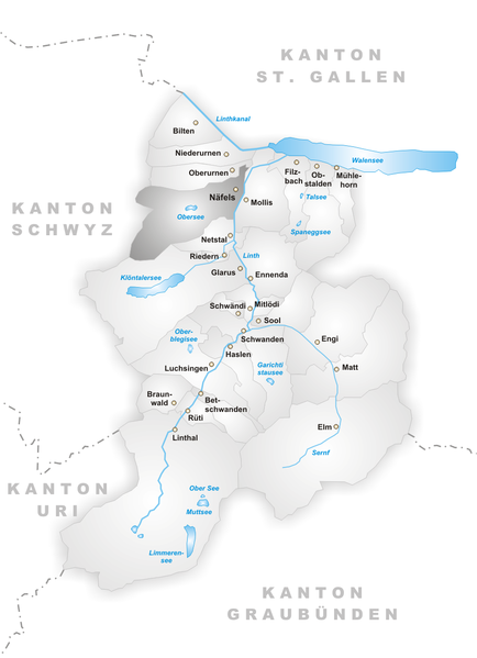 Fil:Karte Gemeinde Näfels.png