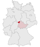 Landkreis Eichsfeld (mörkröd) i Tyskland