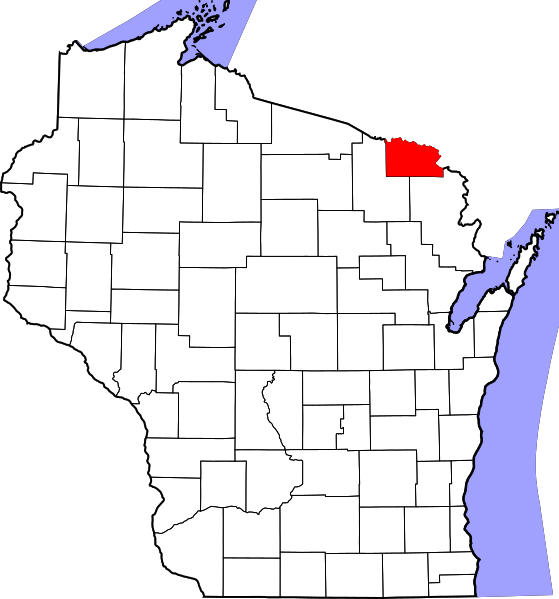 Fil:Map of Wisconsin highlighting Florence County.svg