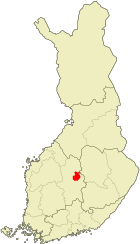 Äänekoski landskommun kommuns läge
