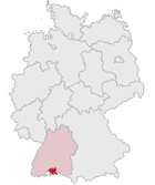 Landkreis Konstanz läge i Tyskland