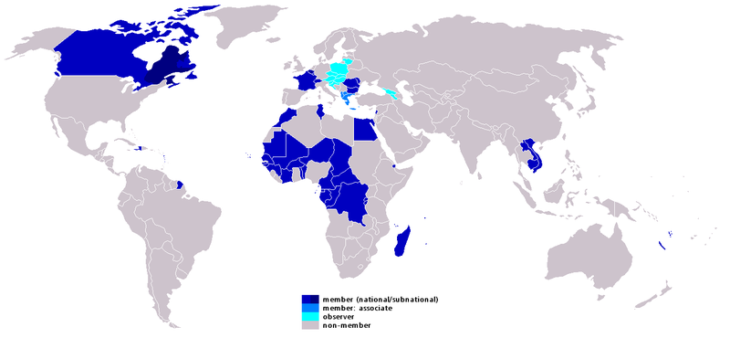 Fil:Map-Francophonie organisation 2005.png
