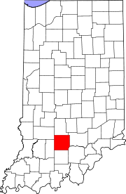 Map of Indiana highlighting Lawrence County.svg