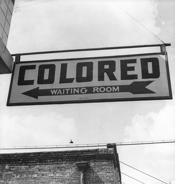 Fil:1943 Colored Waiting Room Sign.jpg