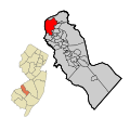 Geografiskt läge i Camden County och delstaten New Jersey