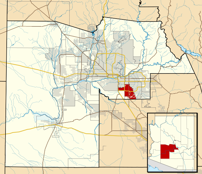 Fil:Maricopa County Incorporated and Planning areas Chandler highlighted.svg