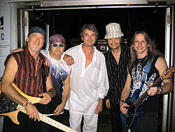 Från vänster: Roger Glover, Ian Paice, Ian Gillan, Don Airey och Steve Morse.