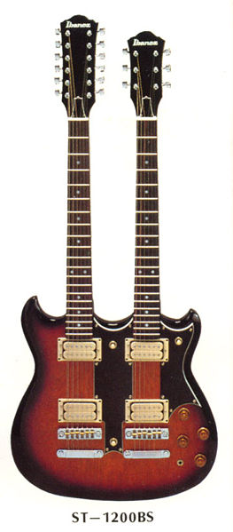 Fil:Ibanez Studio ST-1200BS double neck electric guitar.jpg