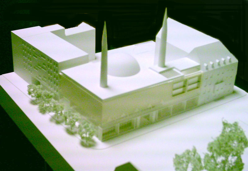 Fil:MUC Sendling mosque model Höfler aerial.jpg