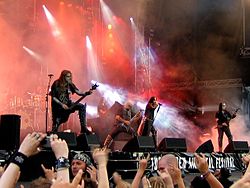 Dimmu Borgir vid Tuska Open Air Metal Festival, Helsingfors, Finland, juli 2005