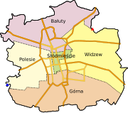 Łódźs Stadsdelar
