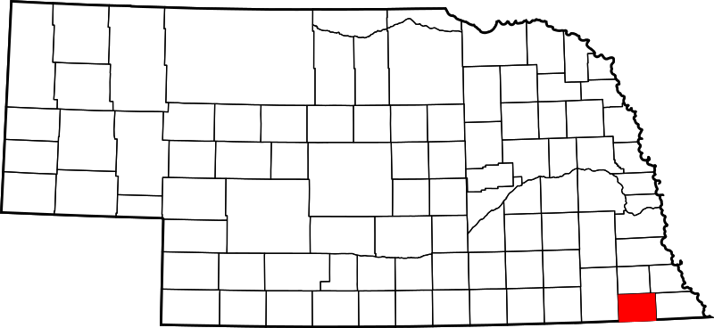 Fil:Map of Nebraska highlighting Pawnee County.svg