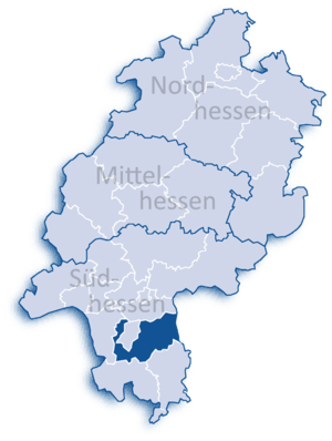 Landkreis Darmstadt-Dieburg i Hessen