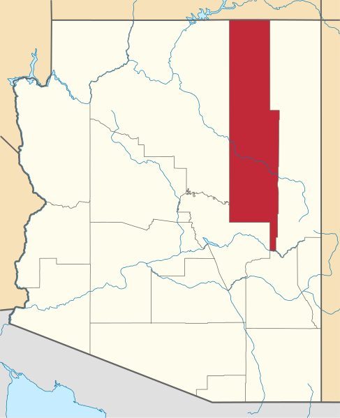 Fil:Map of Arizona highlighting Navajo County.svg