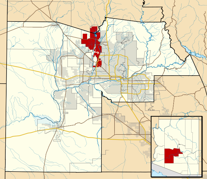 Fil:Maricopa County Incorporated and Planning areas Peoria highlighted.svg